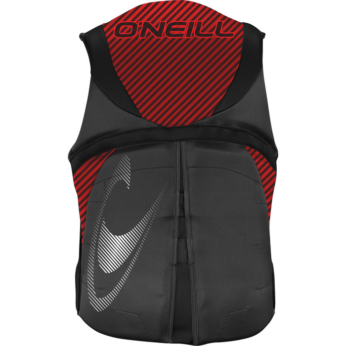 2023 O'Neill Mens Reactor USCG Life Vest - Graphite / Red / Black